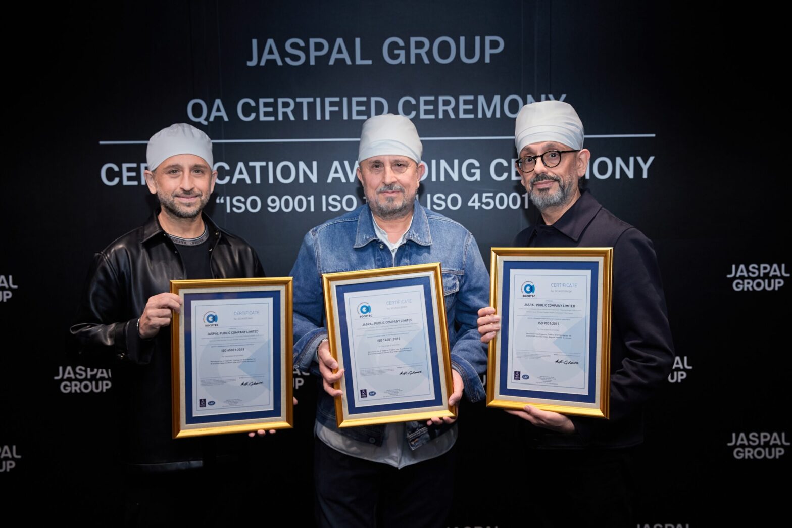 ยัสปาล กรุ๊ป ประกาศความสำเร็จด้านมาตรฐานสากล รับมอบ ISO 9001, ISO 14001 และ ISO 45001